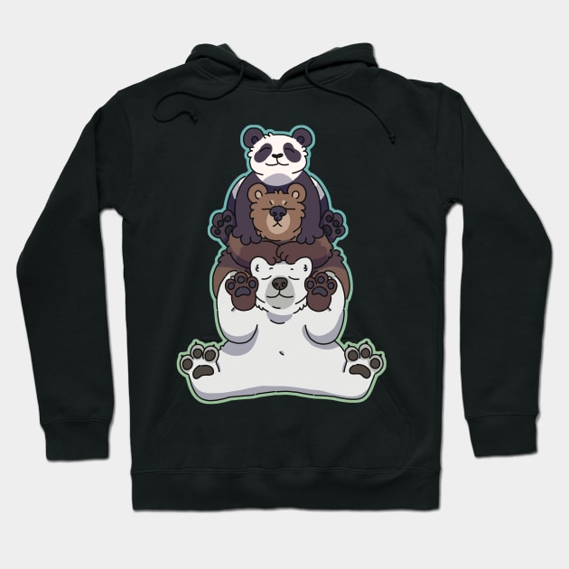 Bear Pile Hoodie by goccart